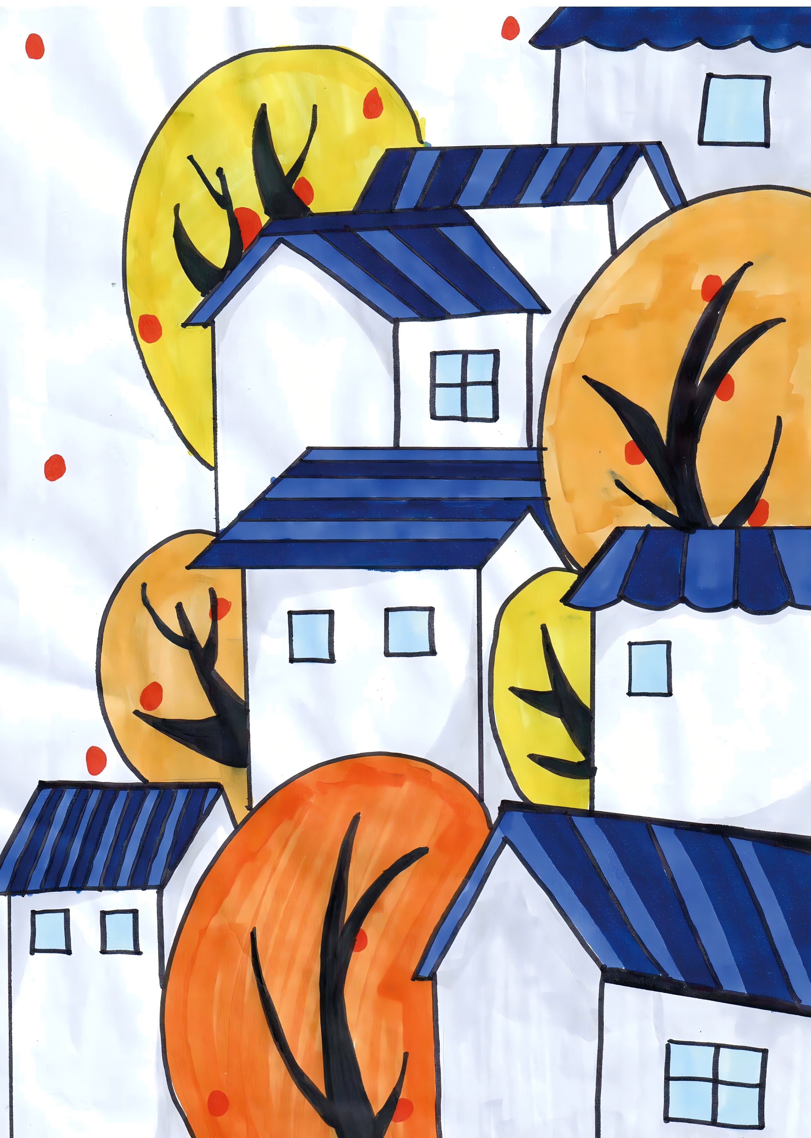 心和画笔一起飞———济南市莱芜区花园学校 美术社团活动掠影